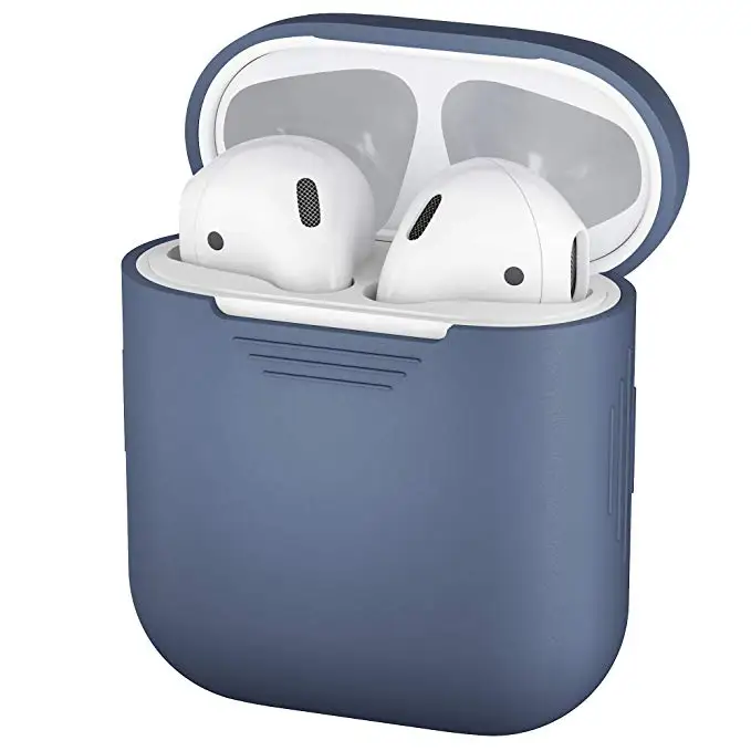 Красочные силиконовые Bluetooth Беспроводной наушники чехол для защитный AirPods кожи