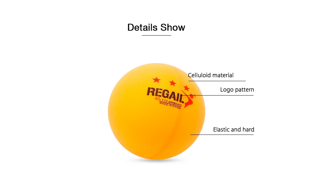 REGAIL 30 шт стенд 3-Star 40 мм тренировочные для настольного тенниса мячик для пинг-понга прочные мячи для настольного тенниса подходит для дрели