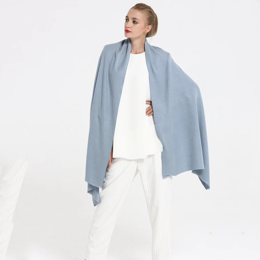 GERINLY кашемировый шарф Для женщин Сплошной Цвет дизайн Одеяло теплые зимние шарфы