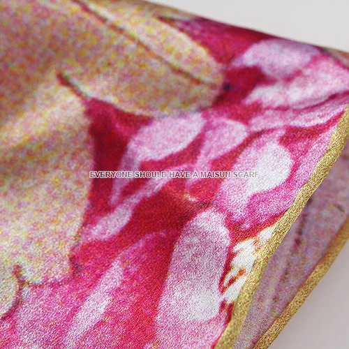 2018 элегантный цветок Стиль шелк тутового шелкопряда Для женщин 110x110 см платок