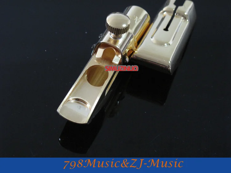 As 7 Model # Профессиональный Металлический альт саксофон мундштук с золотым