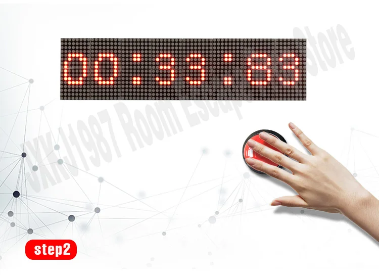 Реальная жизнь escape комната Опора лазерный массив обратного отсчета версия Приключения пройти через зеленый лазерный лабиринт в таймер обратного отсчета jxkj1987