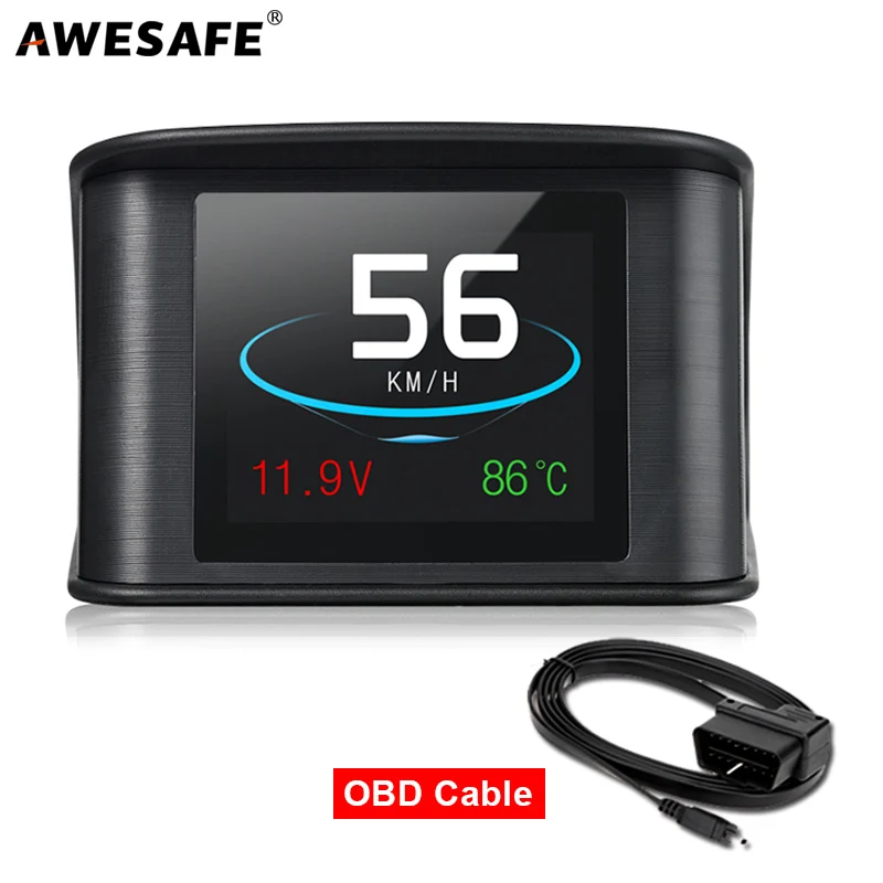 AWESAFE HUD OBD2 Head Up Дисплей автомобиль Smart Digital Скорость проектор Авто бортовой