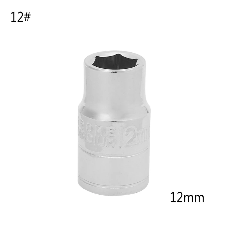 size12 Стандартный гнездо для ключа 1/" Drive 8-32 мм метрики мм 6 Точка мост Гайка - Цвет: size12