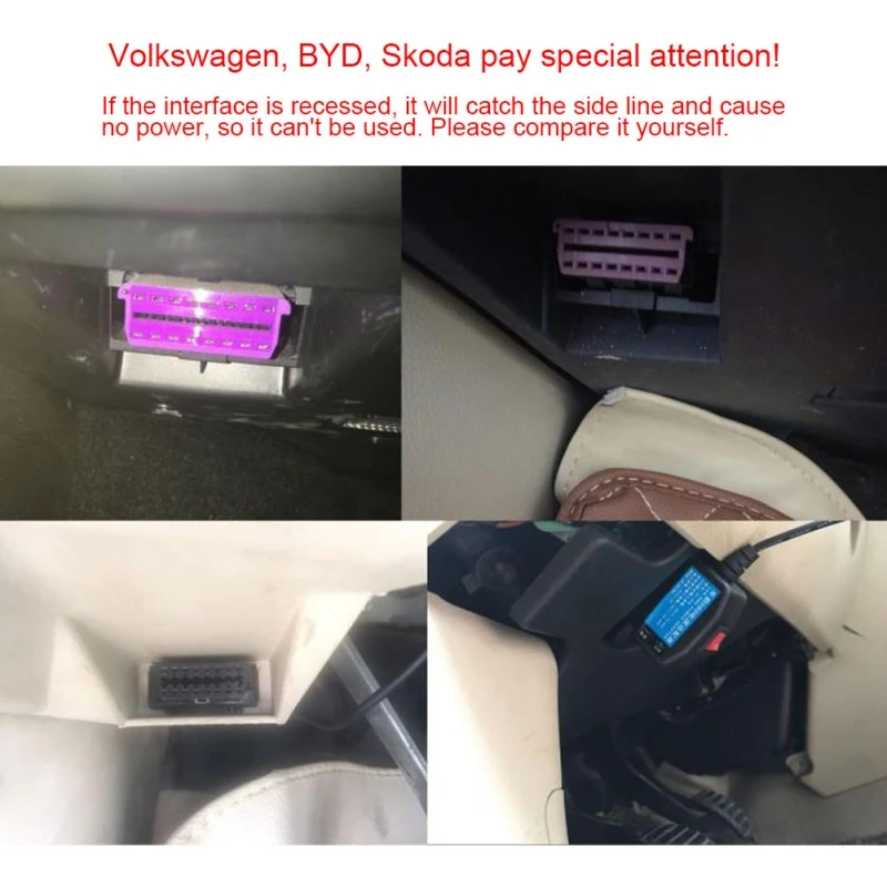 Автомобильный видеорегистратор линия OBD Power Treasure 12 В Micro USB кабель блока