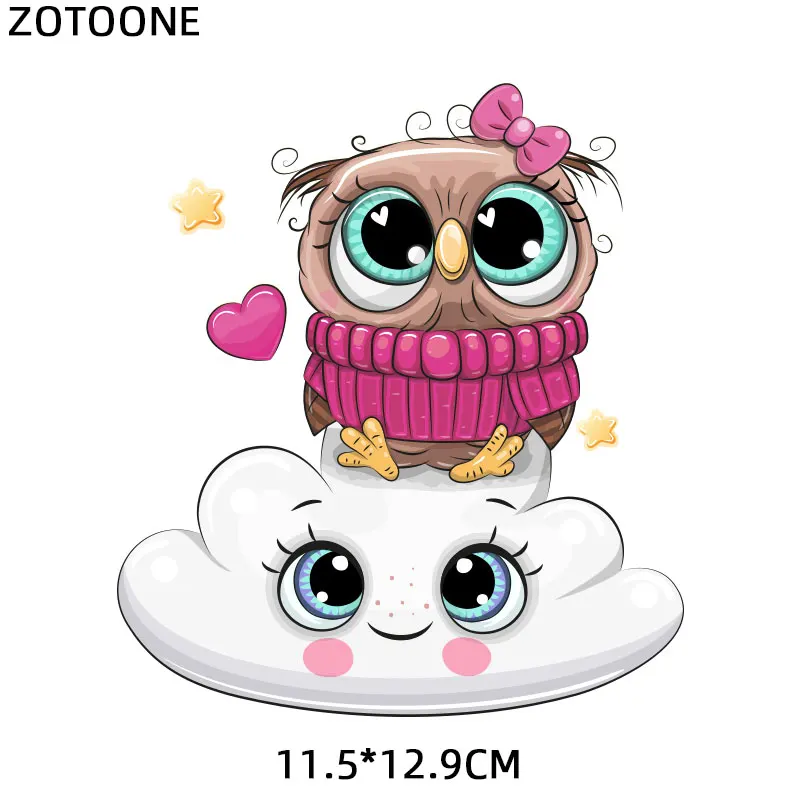 ZOTOONE мультфильм милые животные железные передачи для одежды ткань детские дети аппликация значок Горячая винил теплопередачи наклейки I