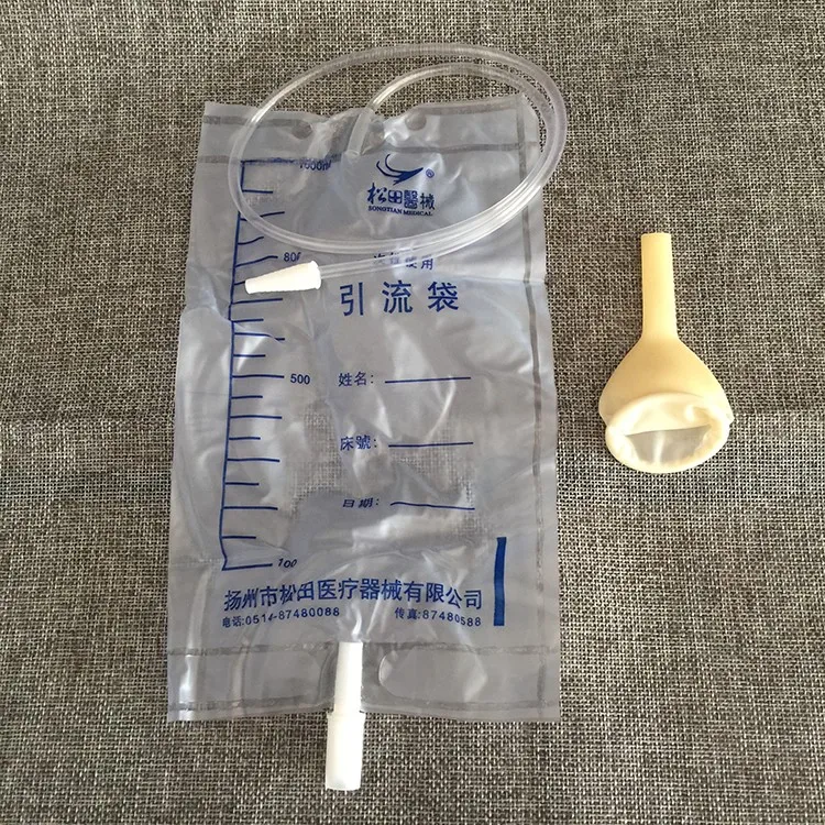5 шт. одноразовые медицинские латексные мешки для мочи 1000 мл|medical disposable|urine bag