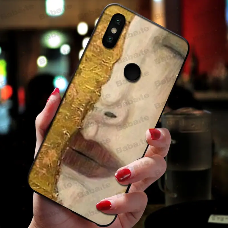 Мягкий силиконовый черный чехол для телефона Babaite Kiss by Gustav Klimt xiaomi mi 8se 6 mi8lite note2 note3