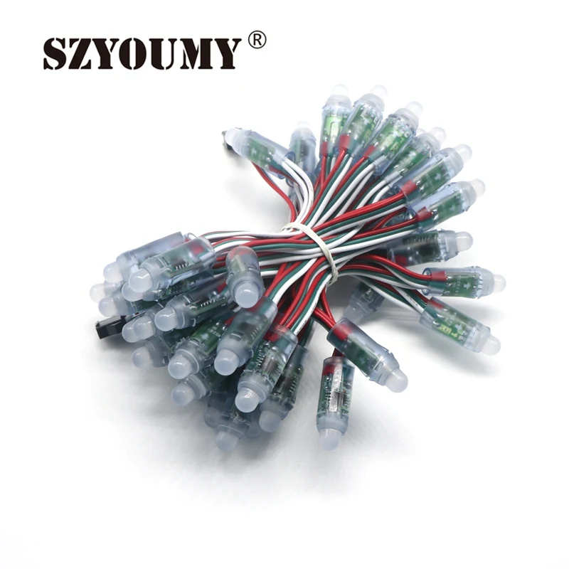 SZYOUMY WS2811 1903 IC RGB Полноцветный 12 мм пикселей цифровой адресный 5 в В светодиодный