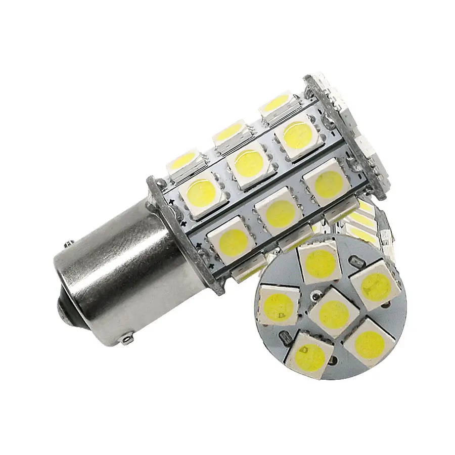 

2PCS 1156 BA15S LED Light Bulb 27 SMD 5050 DC12V Car Brake Turn Signal Backup Reverse Bulb White/Yellow/Red