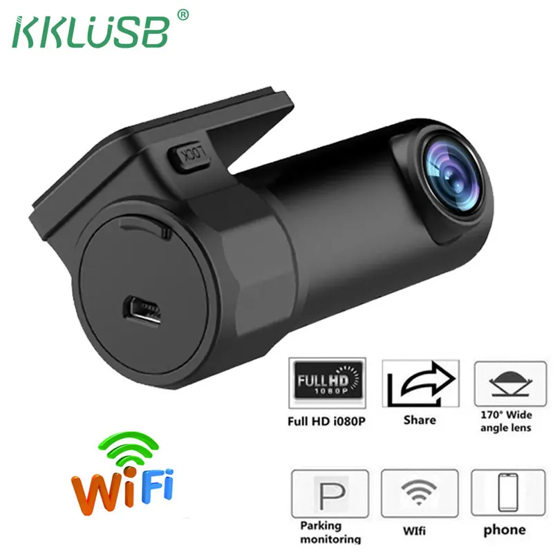 Мини WIFI беспроводной DVR Автомобильный камера DashCam 360 градусов вращение видео