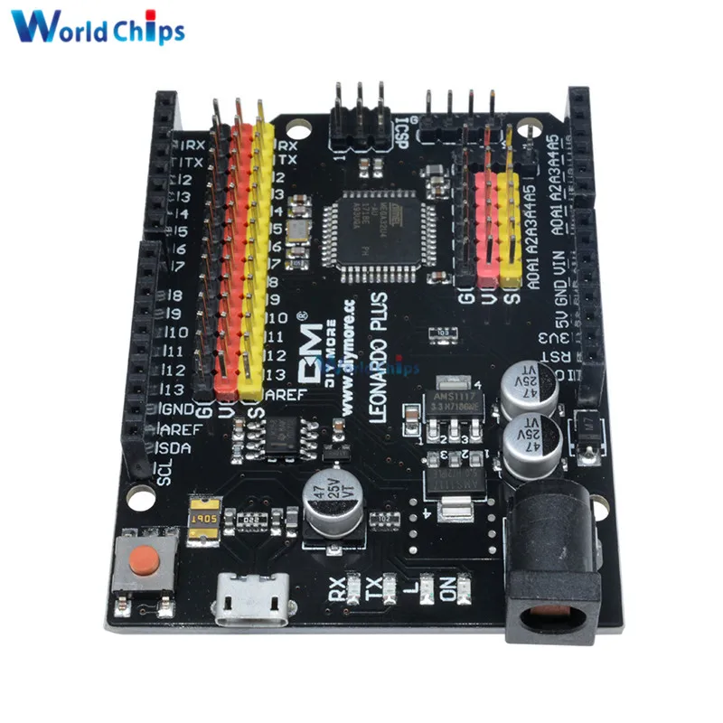 Для Leonardo R3 Plus плата CH340 CH340G ATmega32U4 ATmega32U4-AU плата микроконтроллера модуль для Arduino совместимый с кабелем