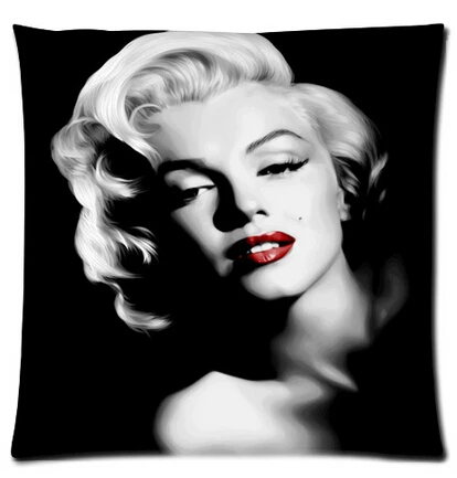 Hot Sale Marilyn Monroe Painting Pillow Cases 35 x cm Excellent Quality Soft Pillowcase | Дом и сад