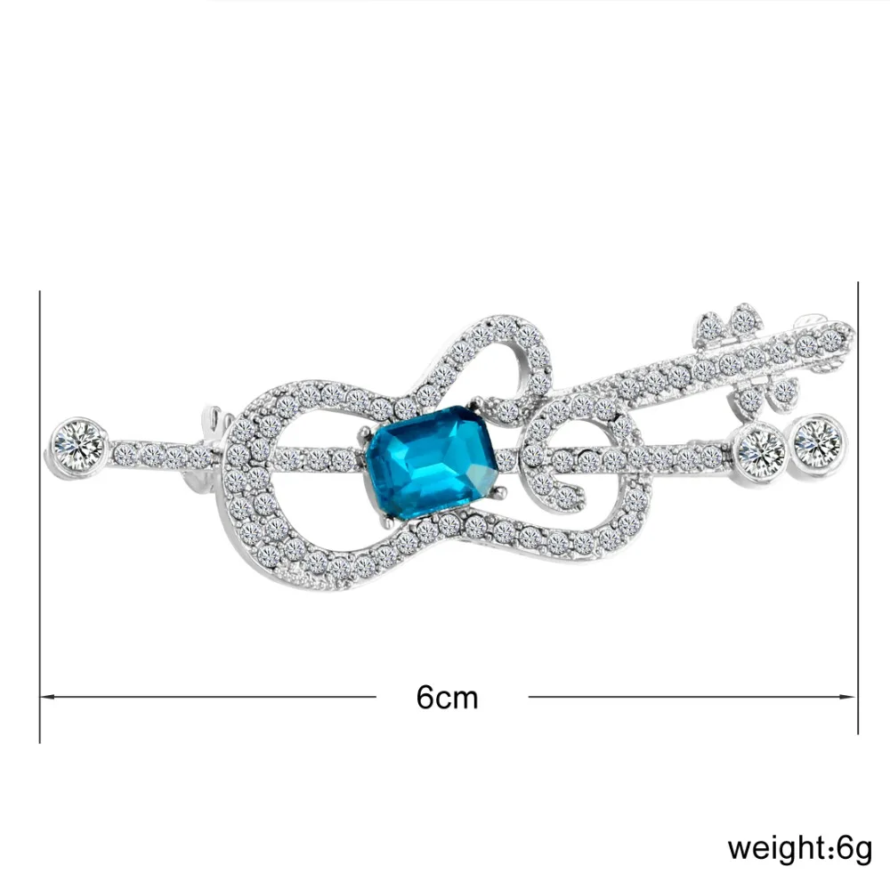 Musical Violin Brooches for Women Enamel Alloy Brooch Pins Girls Fashion Sweater Clips Badges Costume Jewelry Gift | Украшения и