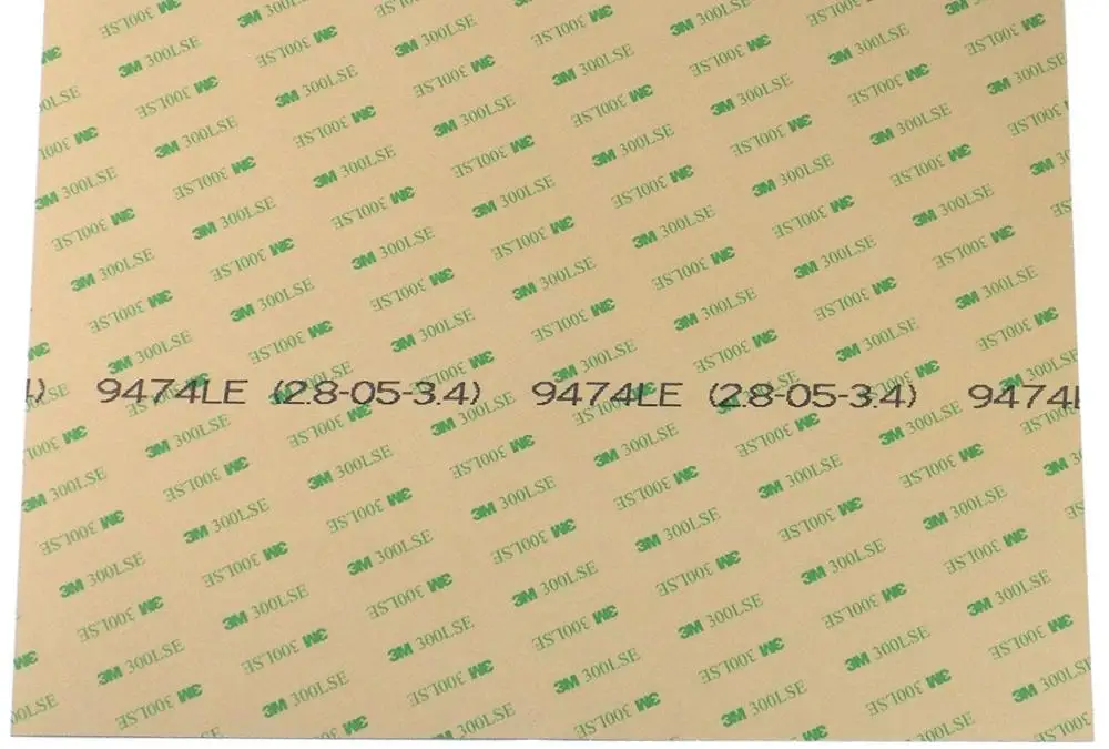 

2pcs 300LSE super-strong double-sided adhesive transfer tape with release linear 8" x 12" or 12" x 12".[9474-eco]