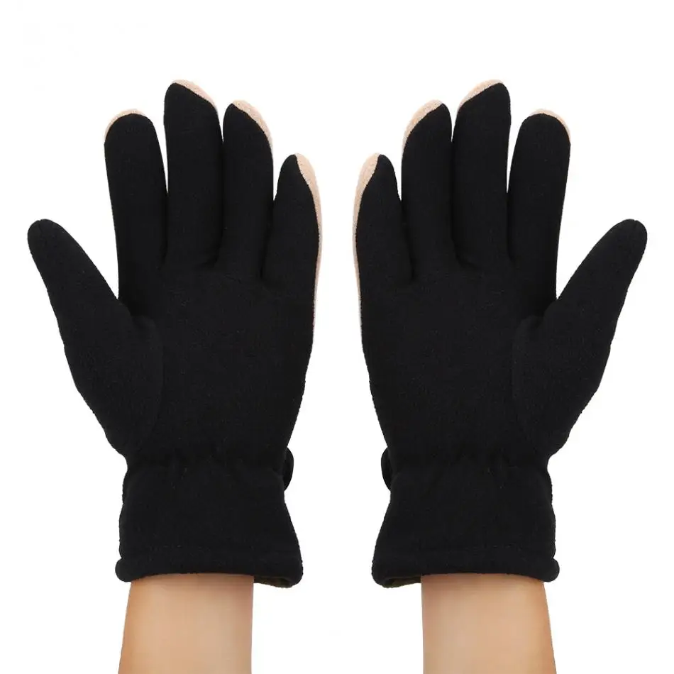 1 пара зимние теплые велосипедные перчатки с пальцами|Перчатки для велоспорта| |