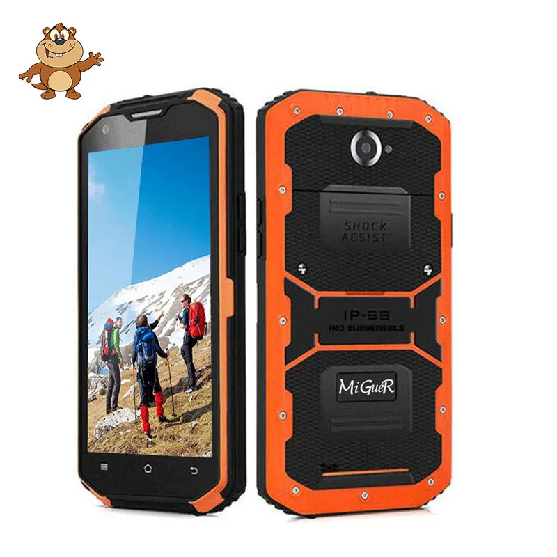 MiGueR A8 Оригинал IP68 4G MTK6735 четырехъядерный 5 дюймов HD 2 Гб 16 3350 мАч батарея
