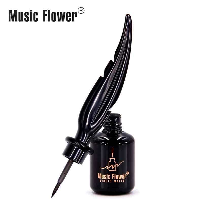 Music Flower прохладный черный жидкий матовая подводка для глаз макияж