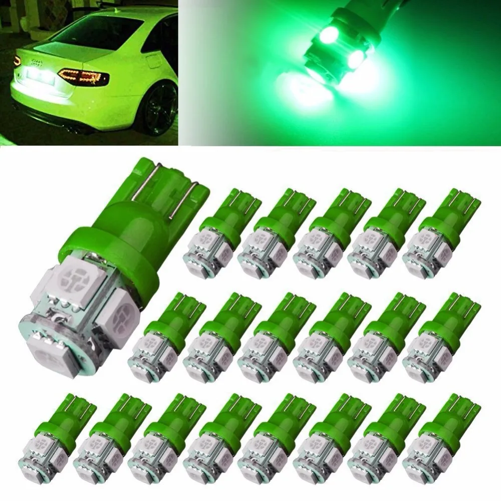 Lampada Pingo 5 Led 5050 Smd T10 W5w Unid Frete Unico (красный/амарело/синий гель) | Автомобили и