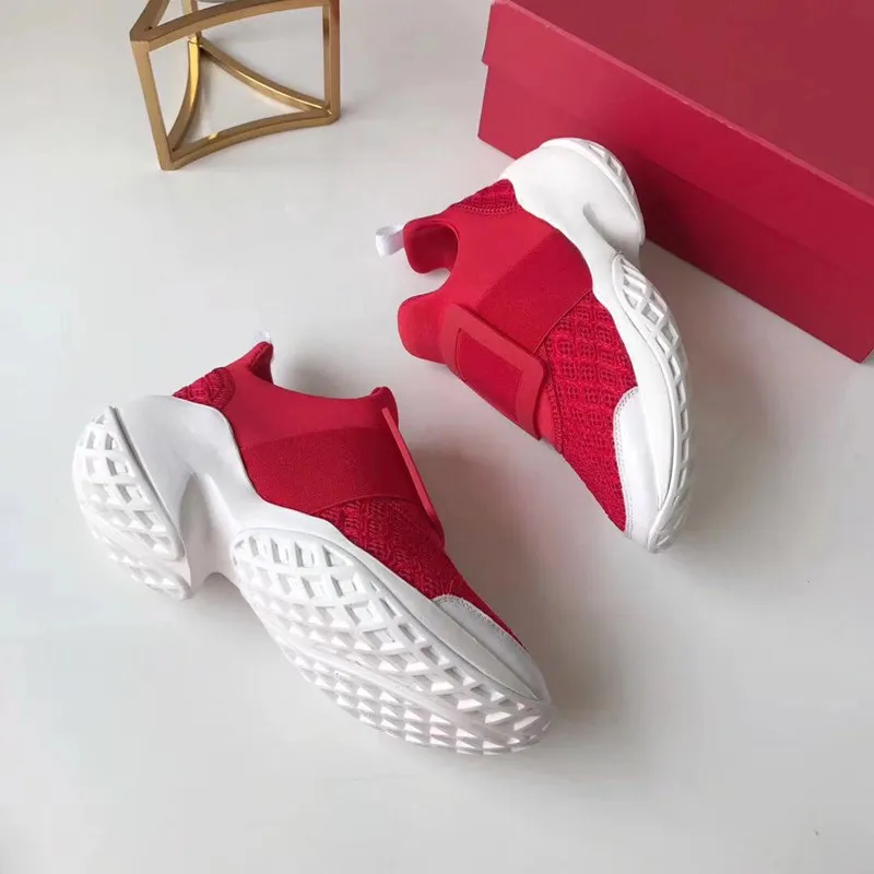 Hot Crystal Square Buckle Mesh Sneakers Women Genuine Leather Platform Thick bottom Flat Breathe Shoes Casual Shoes For Women