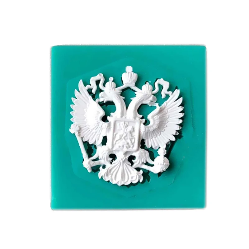 

Double Eagle Fondant Cake Silicone Mold Pastry Chocolate Mould Candy Biscuits Molds Ice Cube Soap Baking Cake Decoration Tools