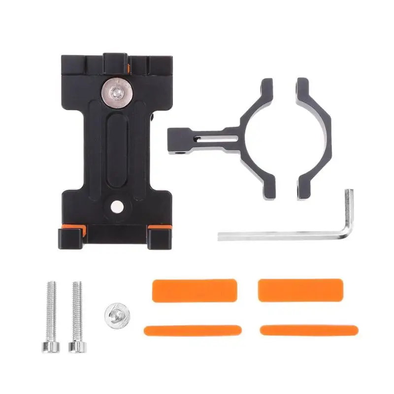Aluminum Alloy Anti-Slip Mount Bracket Handlebar Clip Stand Bicycle Adjustable Phone Holder for Motorcycle | Спорт и развлечения
