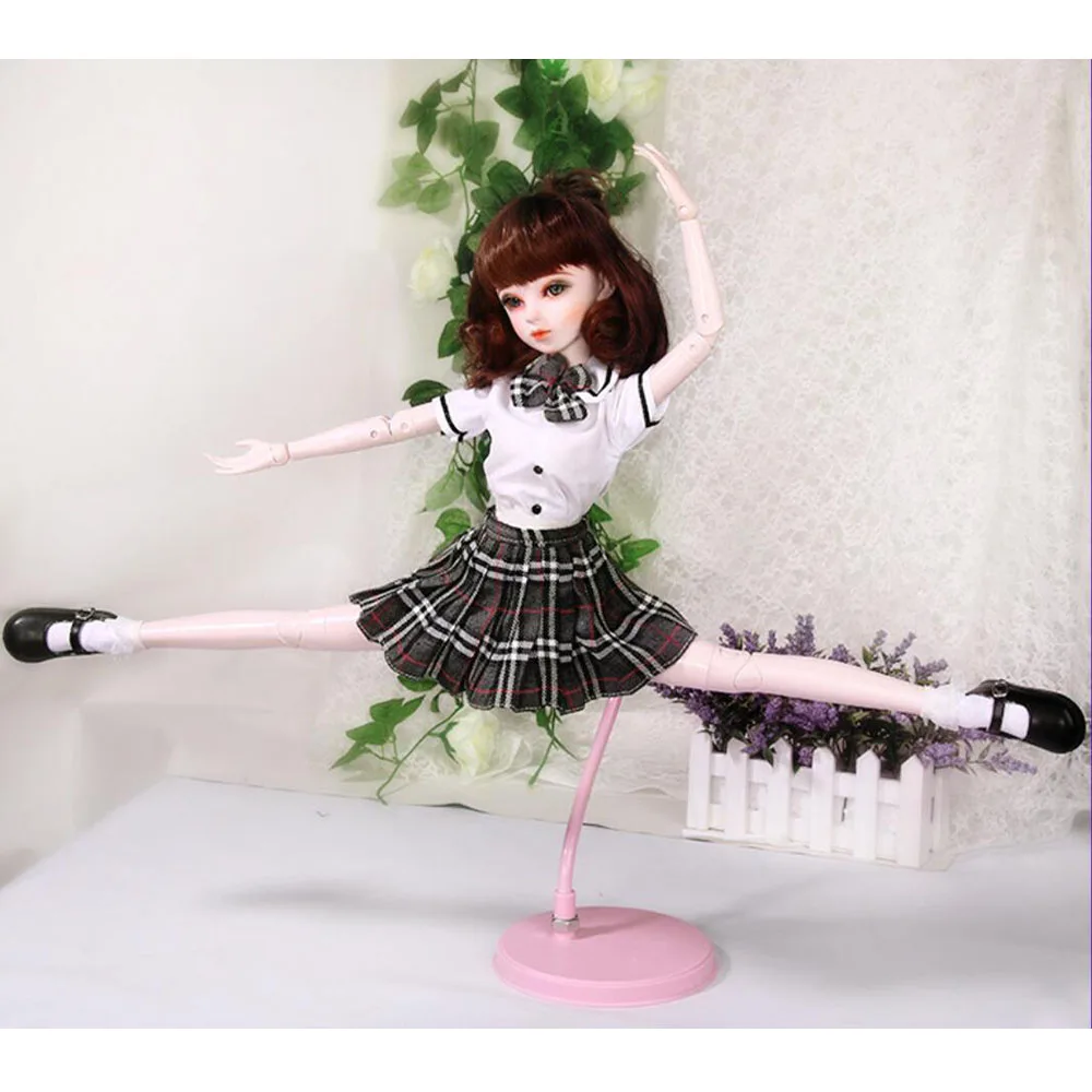 Гибкий Держатель Bjd Boneca для куклы 1/3 белого черного розового цвета металлический