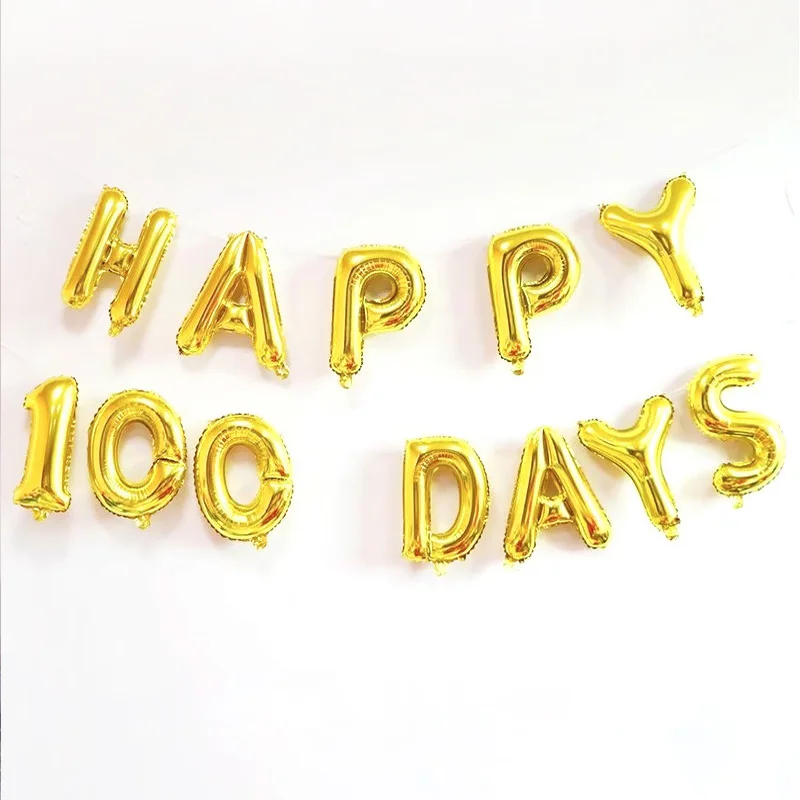 Счастливые 100 дней девочка или мальчик фольгированные шары детский душ украшения