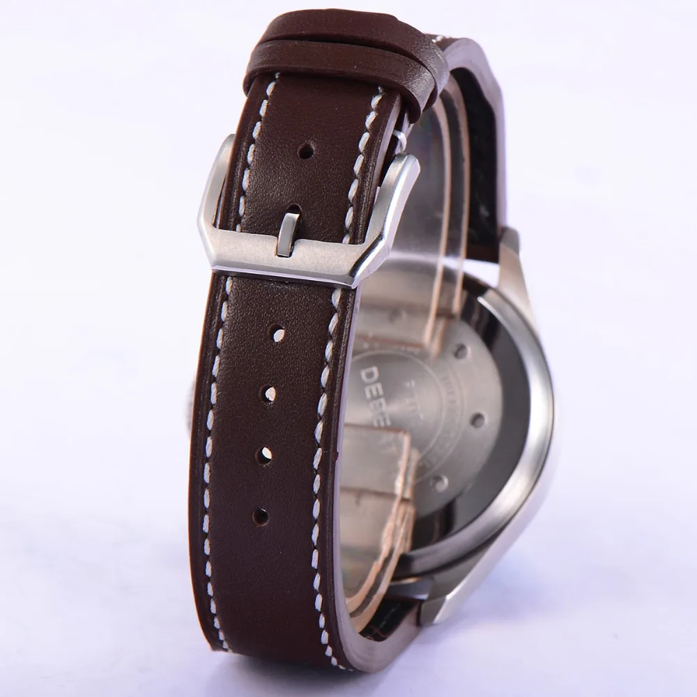 Мужские автоматические механические часы deger Роскошные наручные с сапфировым