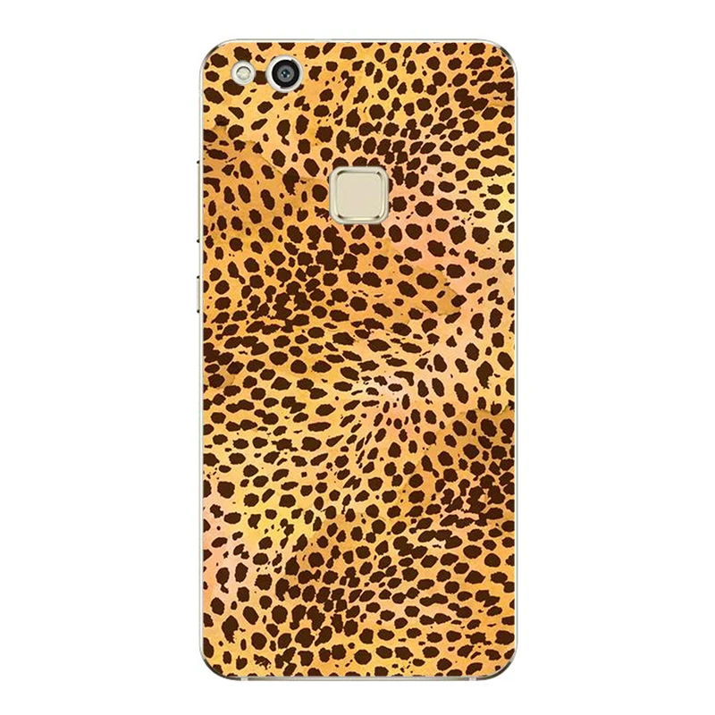 Модный чехол для телефона из ТПУ с изображением тигра и леопарда Пантеры Huawei P9 P20