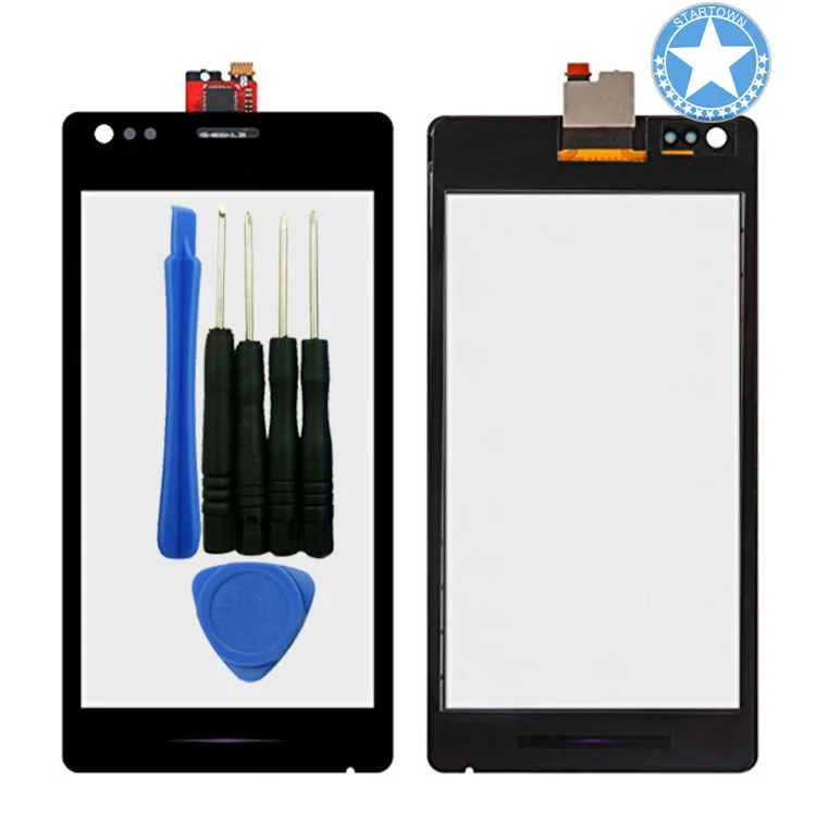 Оригинальный черный Сенсорный экран дигитайзер внешняя стеклянная панель