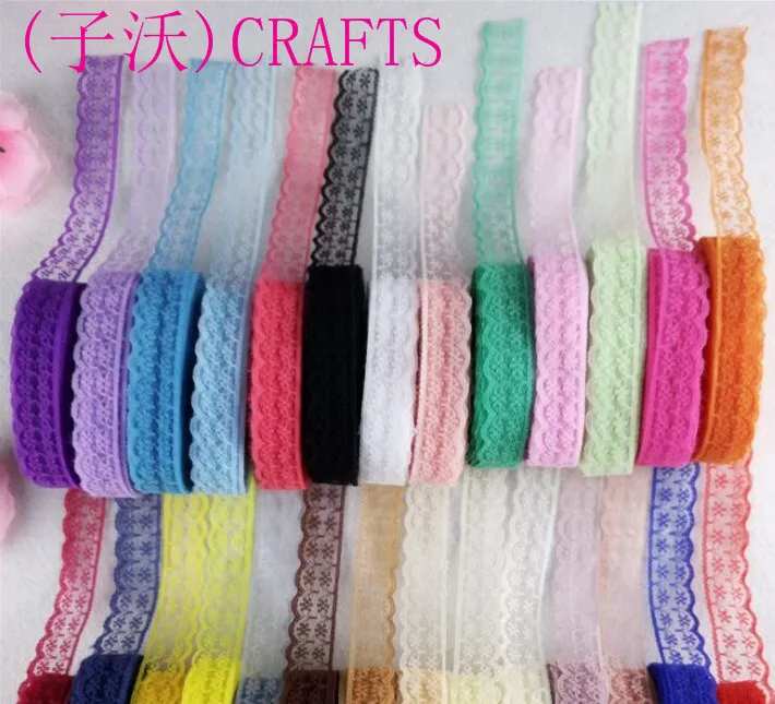Лидер продаж! Высококачественная кружевная лента шириной 21 мм 600 ярдов для одежды