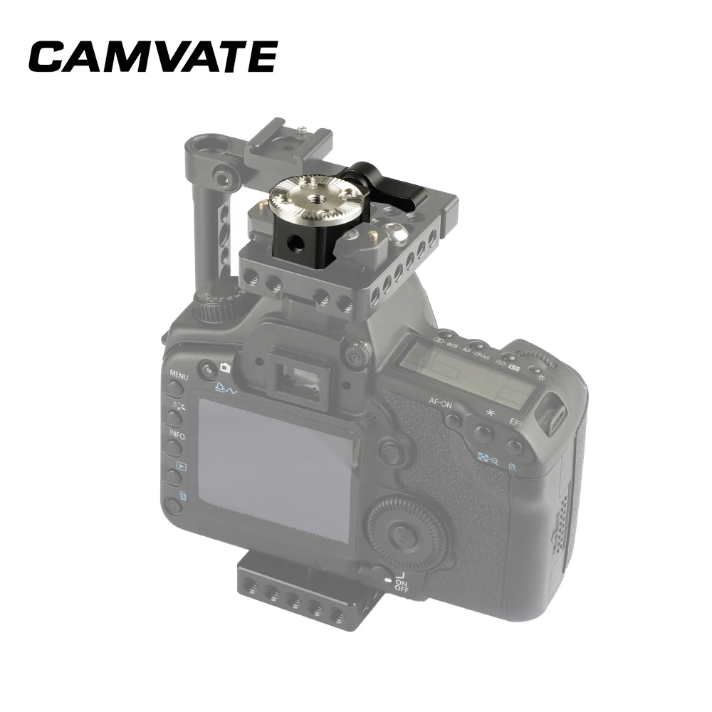CAMVATE Стандартный быстросъемный зажим NATO с ARRI Rosette M6 Резьбовое крепление для DSLR