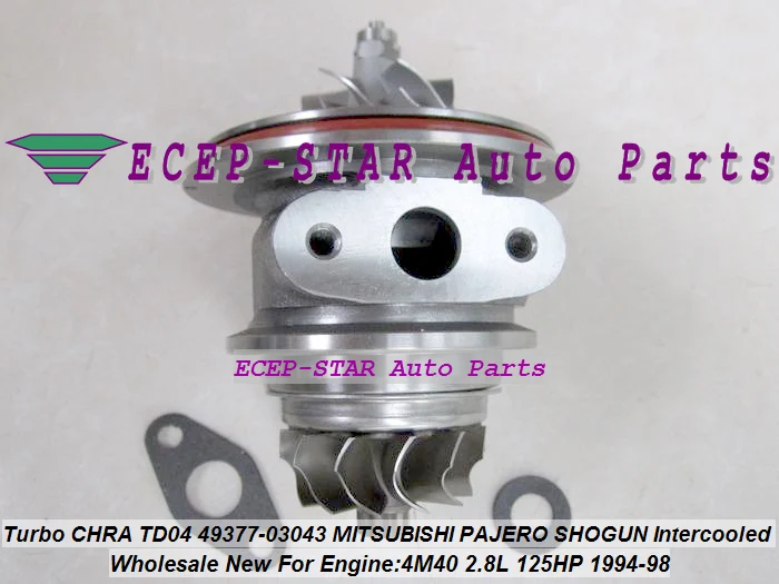 Турбокартридж CHRA TD04 49377 03043 03041 ME201636 Турбокомпрессор Для Misubishi PAJERO Shogun Intercool 94 4M40 4M40T