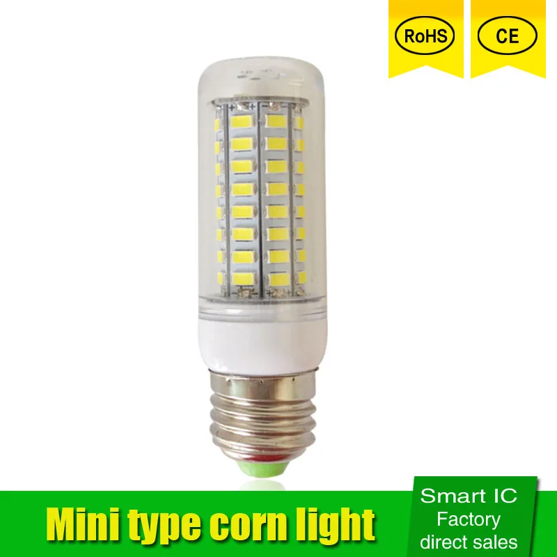E27 светодиодная кукурузная лампа E14 Светодиодная 220 В SMD 5730 24led 36led 48led 56led 69led Люстра