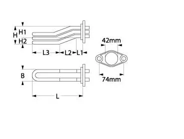 Astoria Cma/Wega нагревательный элемент для кофемашины 2000/2177W 230/240V
