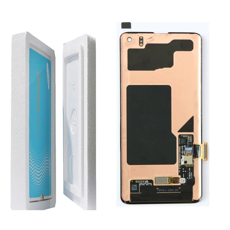 Супер AMOLED lcd для SAMSUNG Galaxy S10e G970 S10 дисплей G973 S10 Plus G975 G975F кодирующий преобразователь сенсорного экрана в сборе