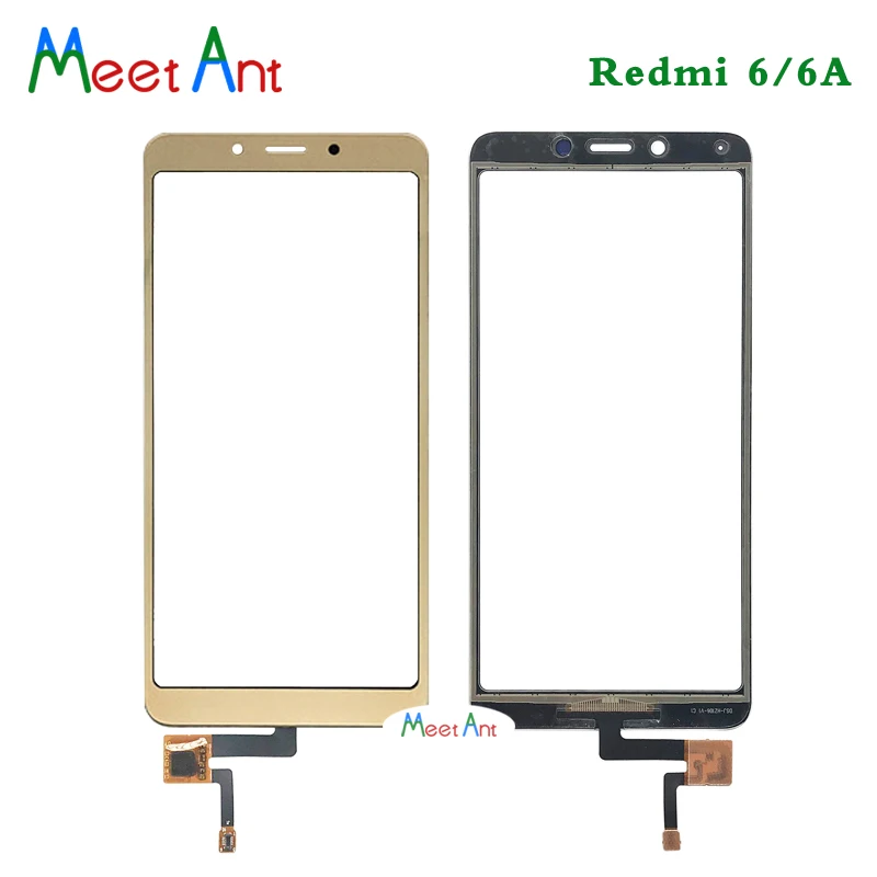 Высокое качество 5,45 ''для Xiaomi Redmi 6 6A сенсорный экран дигитайзер сенсор внешнее стекло объектив панель Черный Белый Золотой