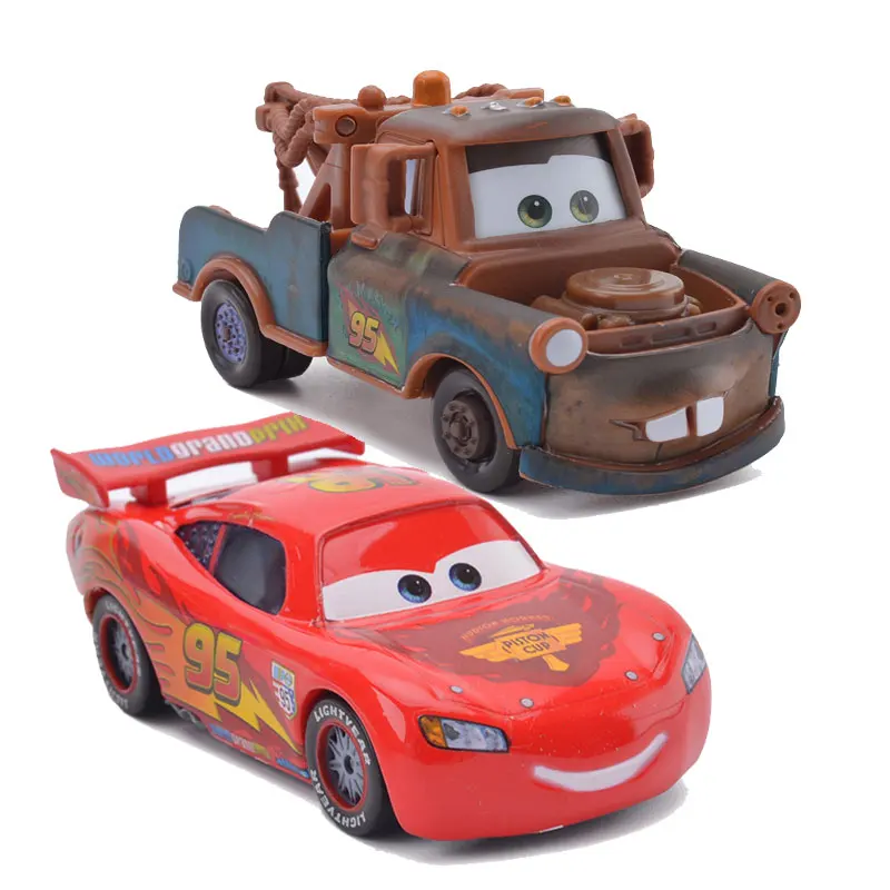Disney Pixar Тачки 2 Молния Маккуин и мэтер лучшие друзья комбинация 1:55 игрушечный