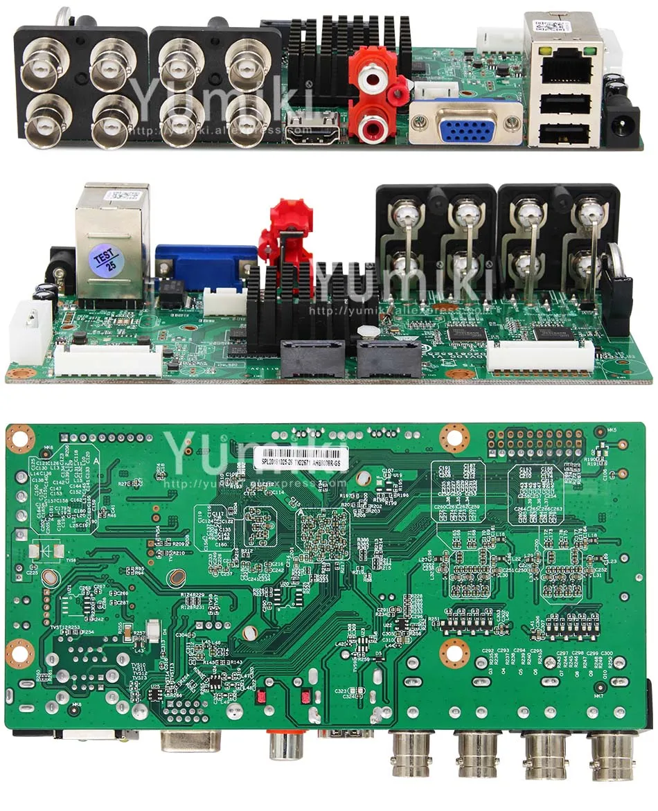 6 в 1 H.265+ 16ch/8ch/4ch AHD DVR плата для AHD 5MP 4MP 1080P 720P камера сохраняет большую ОЗУ HDD Xmeye Onvif плата CCTV DVR AHD DVR