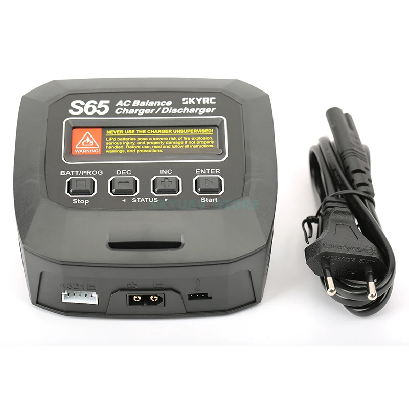 SKYRC S65 65 Вт 6A AC балансирующее зарядное устройство Lipo Dis зарядное устройство для 2-4S Lipo батареи RC FPV гоночный Дрон Квадрокоптер