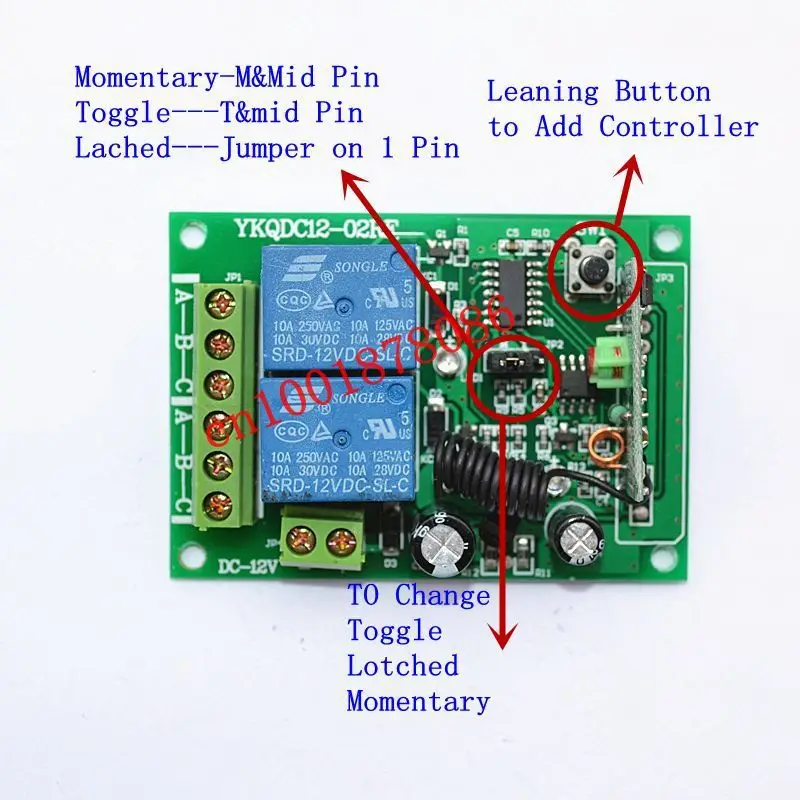 Беспроводной Радиочастотный пульт дистанционного управления передатчик и