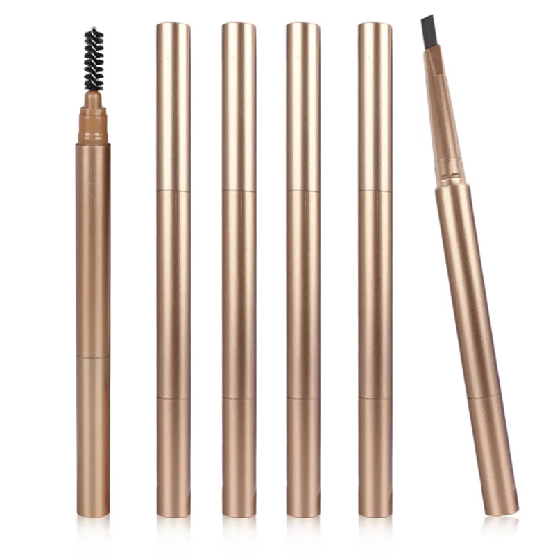 3 pcs/lot 5 Colors Eyebrow Pencil Waterproof natural Black Grey Automatic Pen Long-lasting Soft And Smooth with Brushes | Красота и
