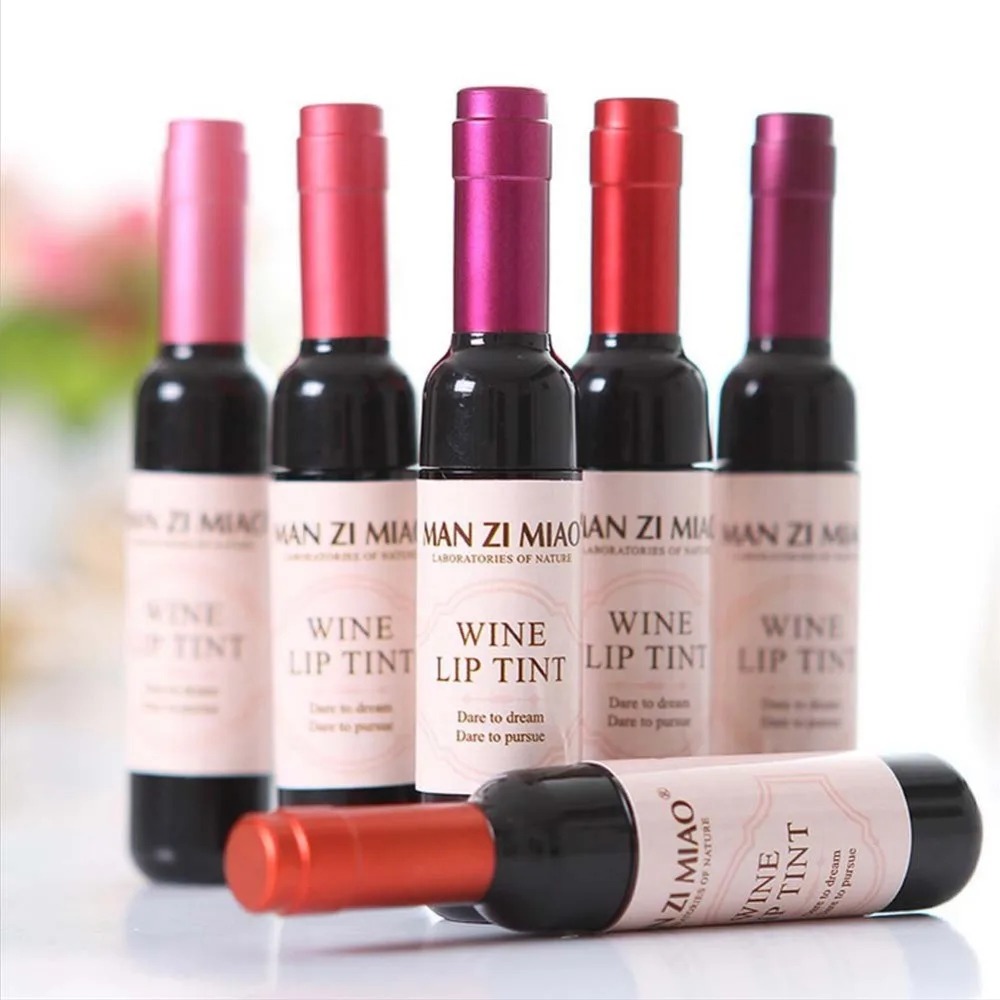 Жидкая губная помада для вина девушек стойкий блеск макияжа матовые губные