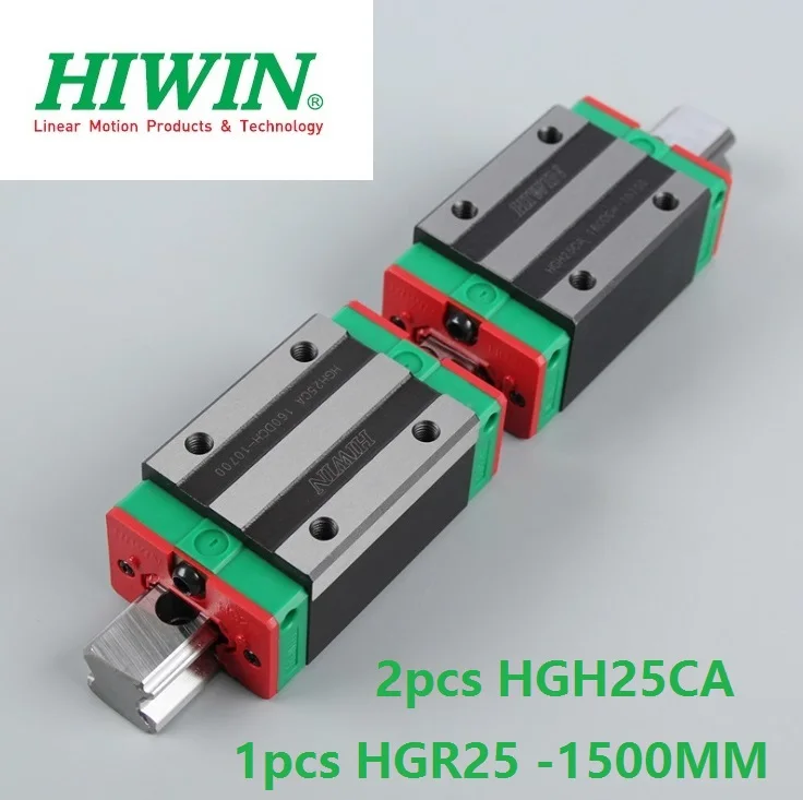 

1pcs 100% original Hiwin linear guide linear rail HGR25 -L 1500mm + 2pcs HGH25CA linear narrow block for cnc router