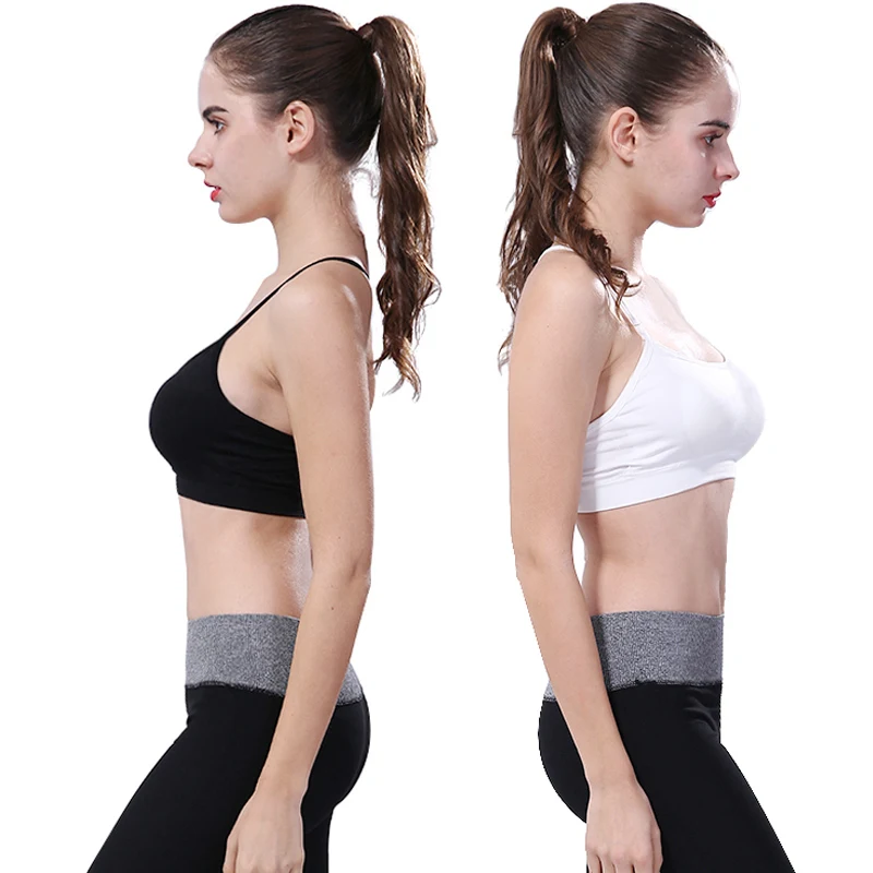 Женский бюстгальтер для йоги BESGO без спинки Одноцветный облегающий грудь высокая