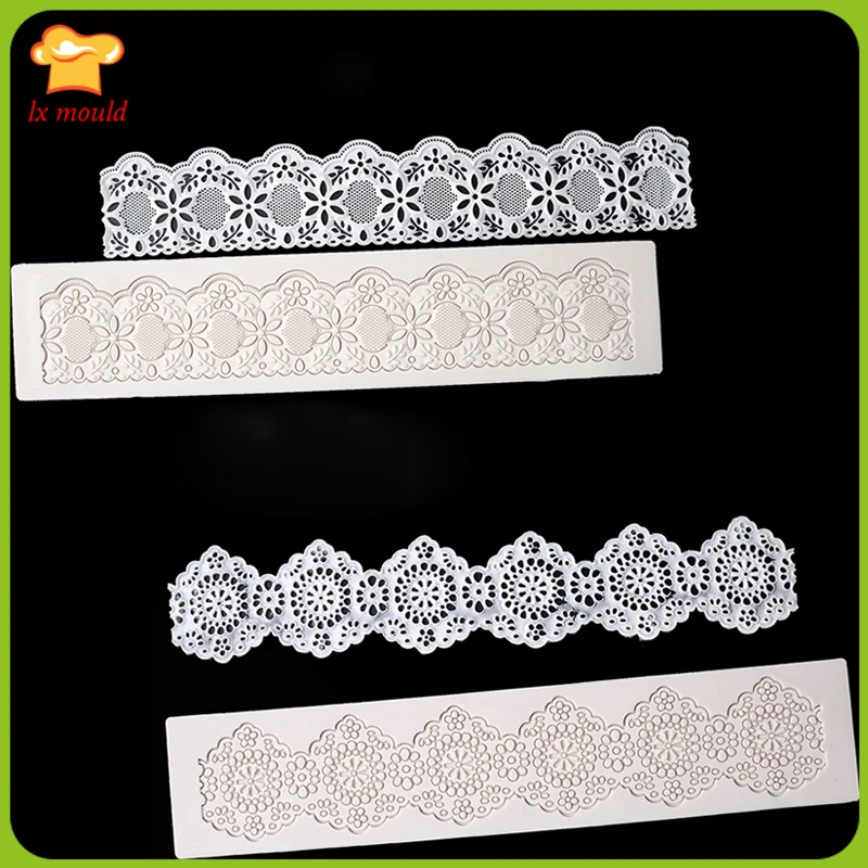 Двойная кружевная форма для торта специальный кружевной коврик с глубоким