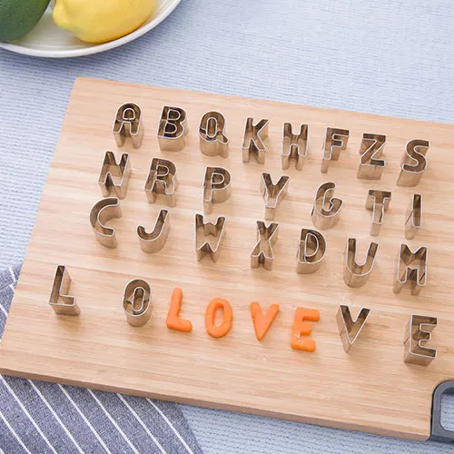 26 дюймов английский стиль нержавеющая сталь набор для печенья фрукты и овощи |