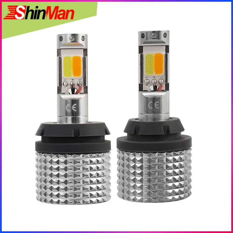 ShinMan Error Free White + Ambe WY21W T20 LED 7440 Turn Signals Light daylight Car DRL ightFor Honda crv CR-V 2007-2009 | Автомобили и