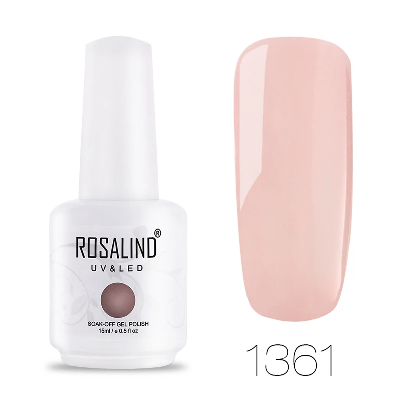 1361 ROSALIND гель 1S Гель-лак для ногтей 15 мл 1323-1864 Маникюр для ногтей впитывающийся УФ/светодиодный Гель-лак для ногтей новые художественные Лаки - Цвет: 1361